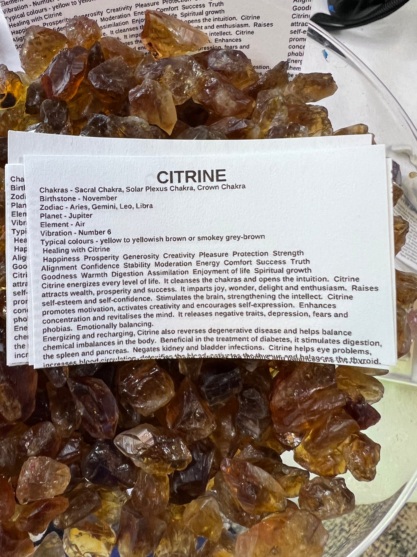 Natural citrine from Madagascar