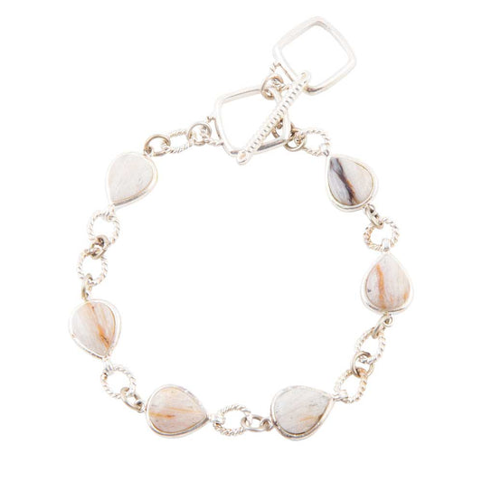 Astro Wood Opal and Sterling Silver Toggle Bracelet