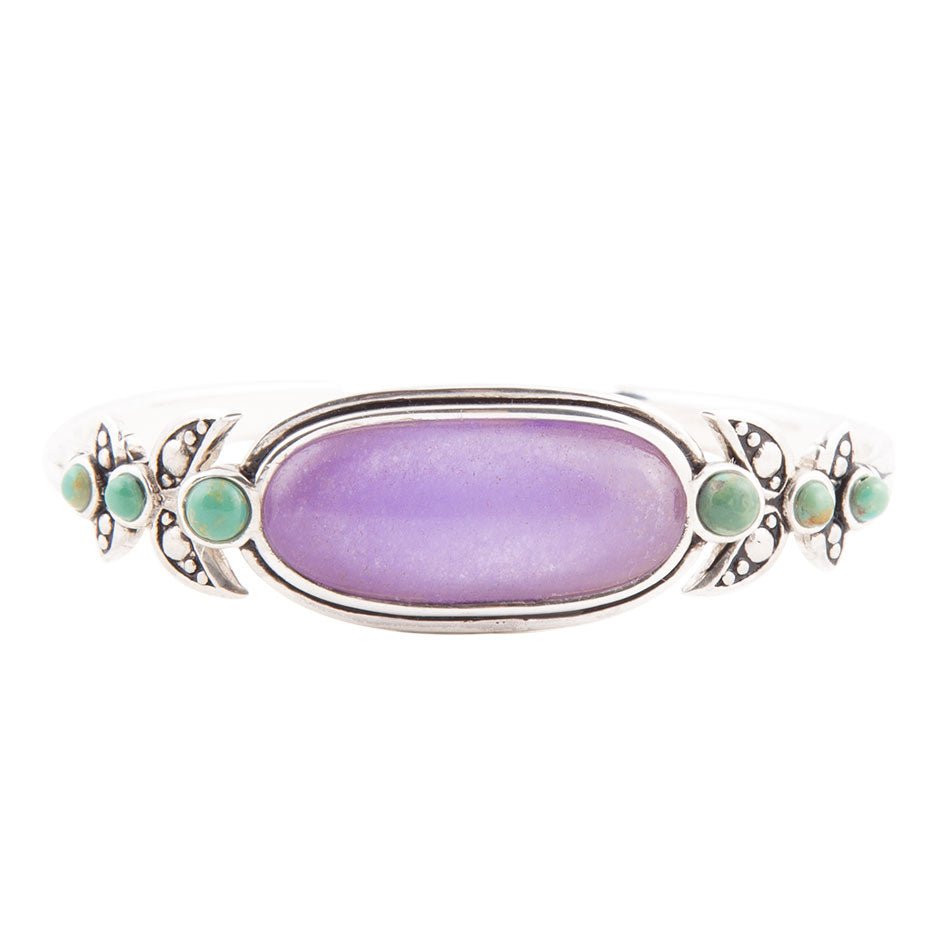 Emile Purple Quartz Sterling Silver Cuff Bracelet