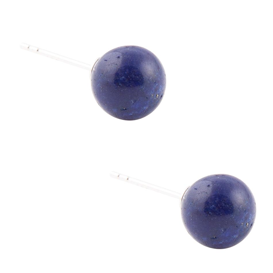 Barse Blue Lapis Sterling Silver Stud Earrings
