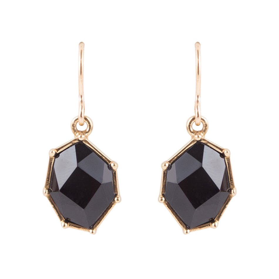 Barse Lucky 7's Earrings - Onyx