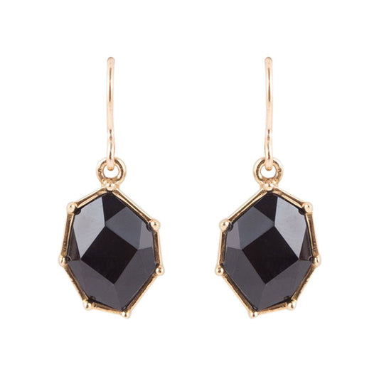Barse Lucky 7's Earrings - Onyx