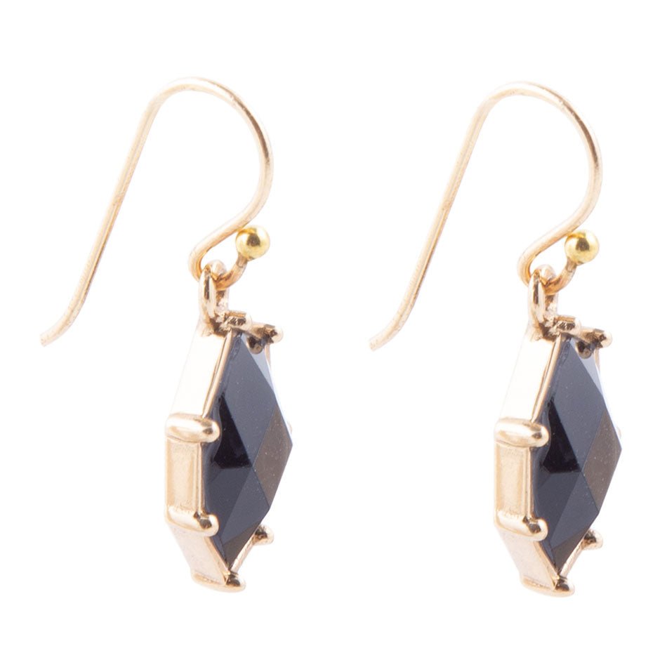 Barse Lucky 7's Earrings - Onyx