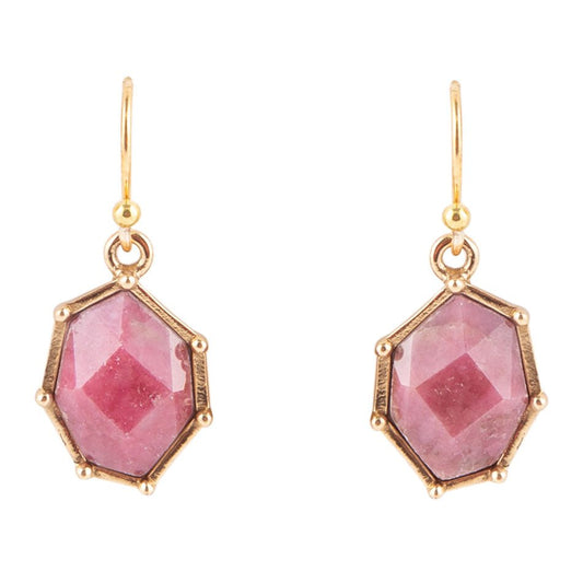Lucky 7's Earrings - Rhodonite
