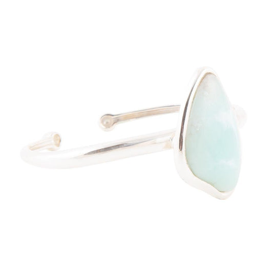 Barse Organic Blue Larimar and Sterling Silver Cuff Bracelet