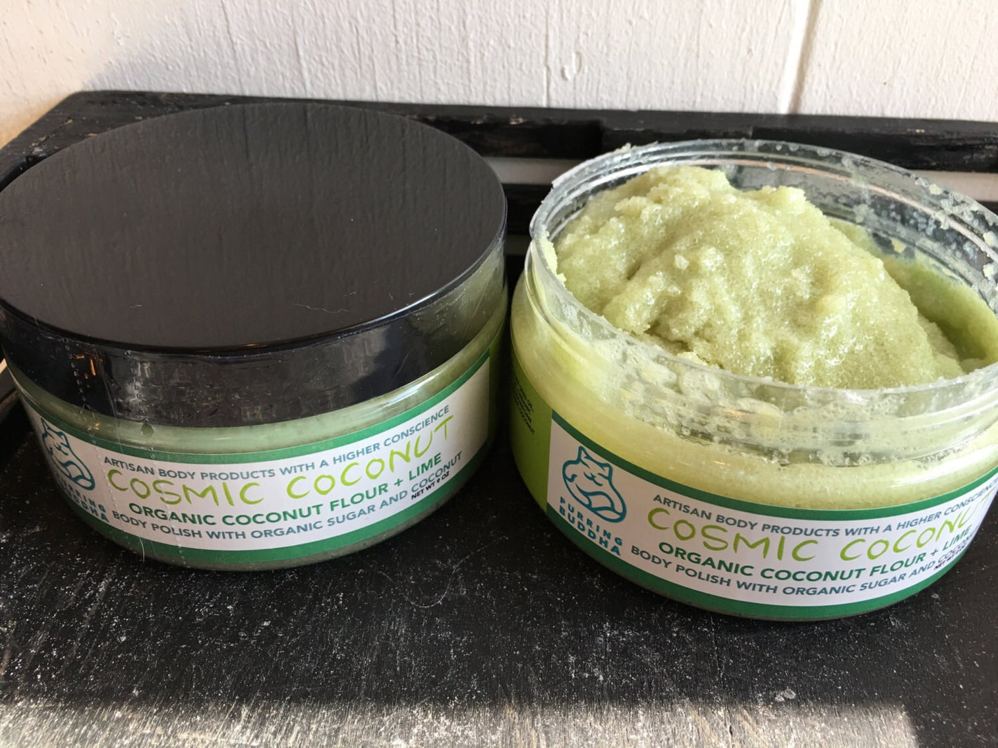 Cosmic Coconut. Sugar Scrub. Organic. Coconut. Lime. Made in Utah