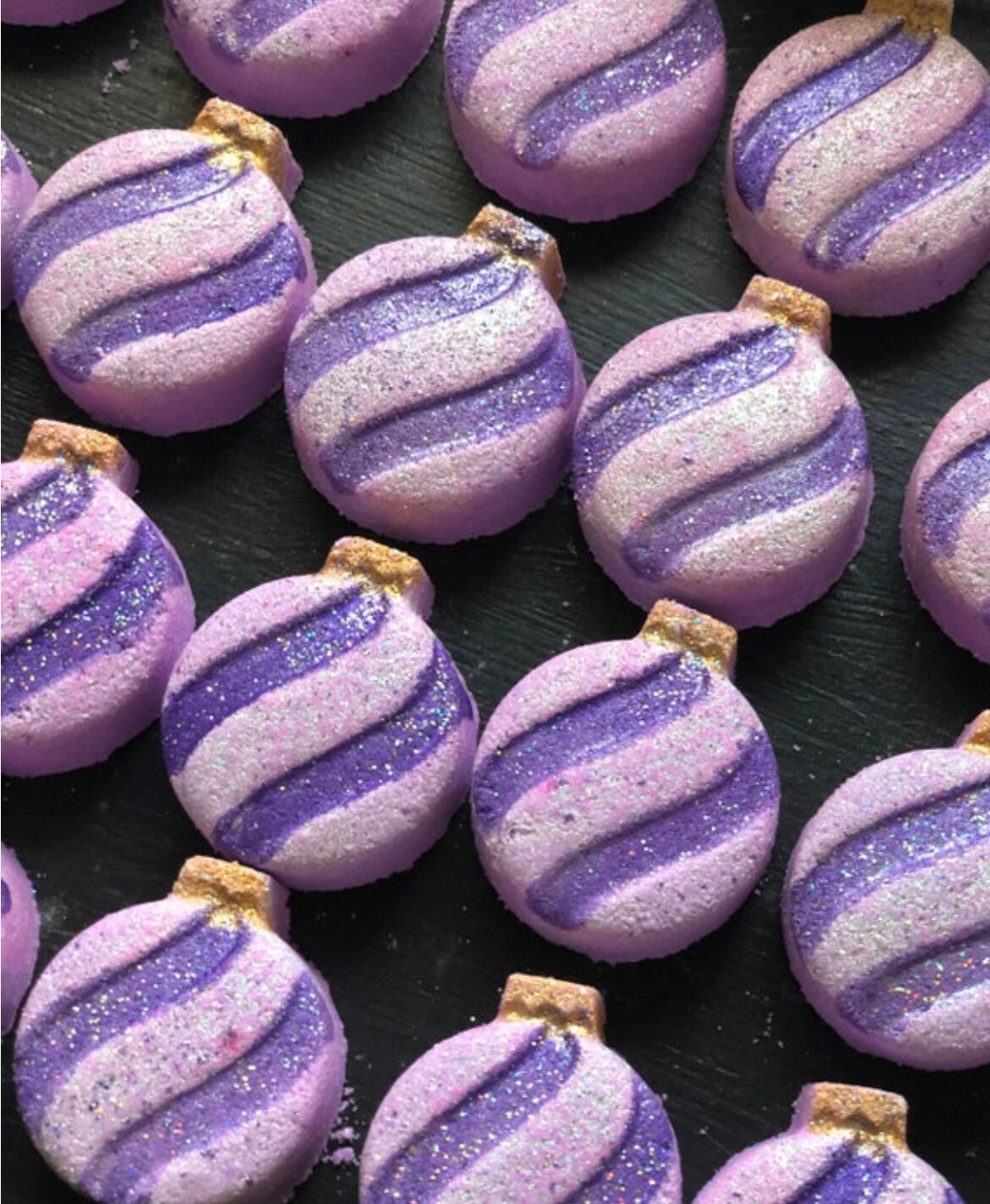 Festivus Bath Bomb with Biodegradable Glitter. Organic Ingredients . Vegan. Made in U