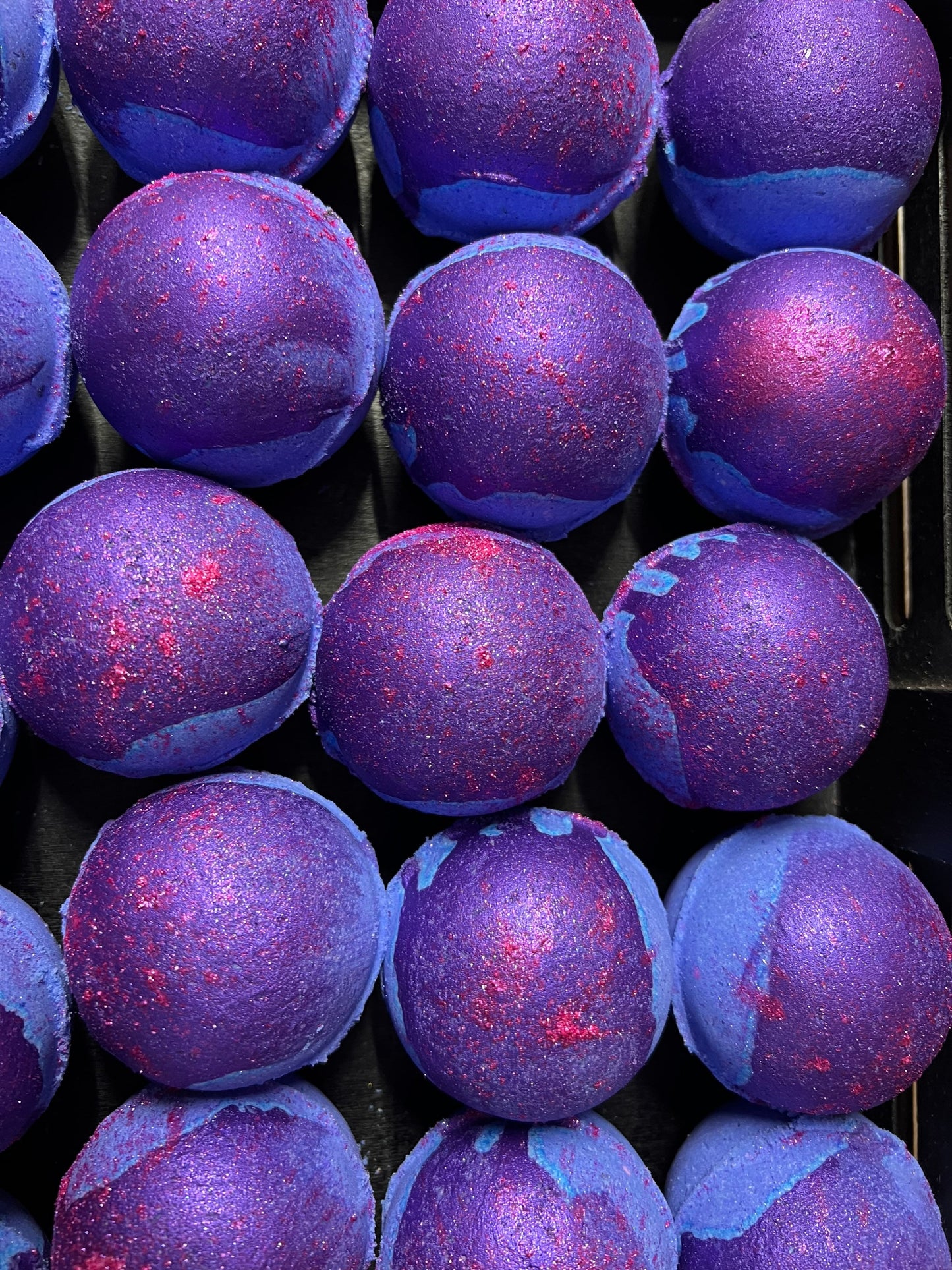 Grape Ganesh Bath Bomb. Organic Ingredients. Grape Soda Scent. Vegan. Natural. Made in Utah.