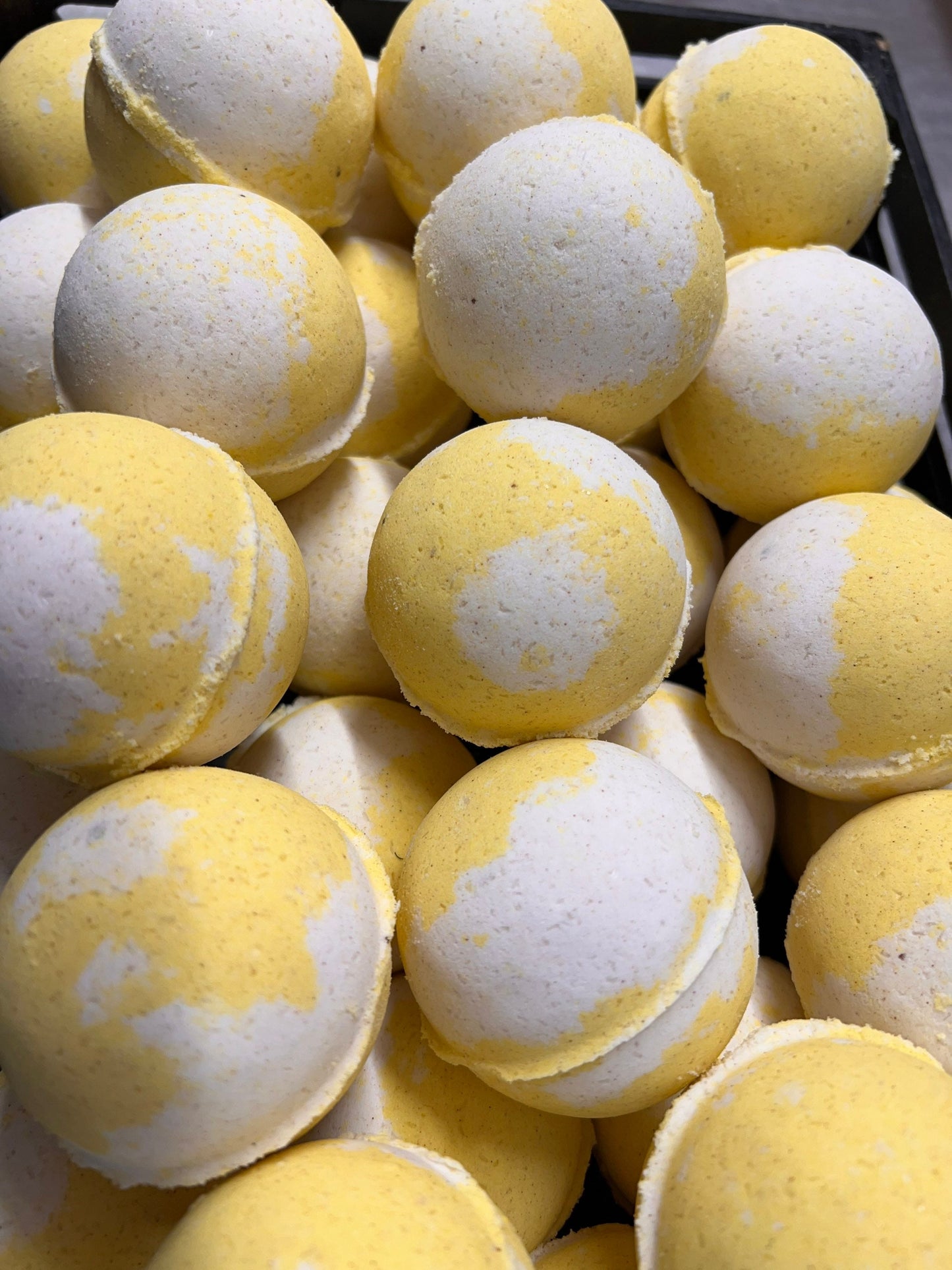 Blissed Out Bananas Bath Bomb. Organic Ingredients . Vegan. Natural. Made in Utah.