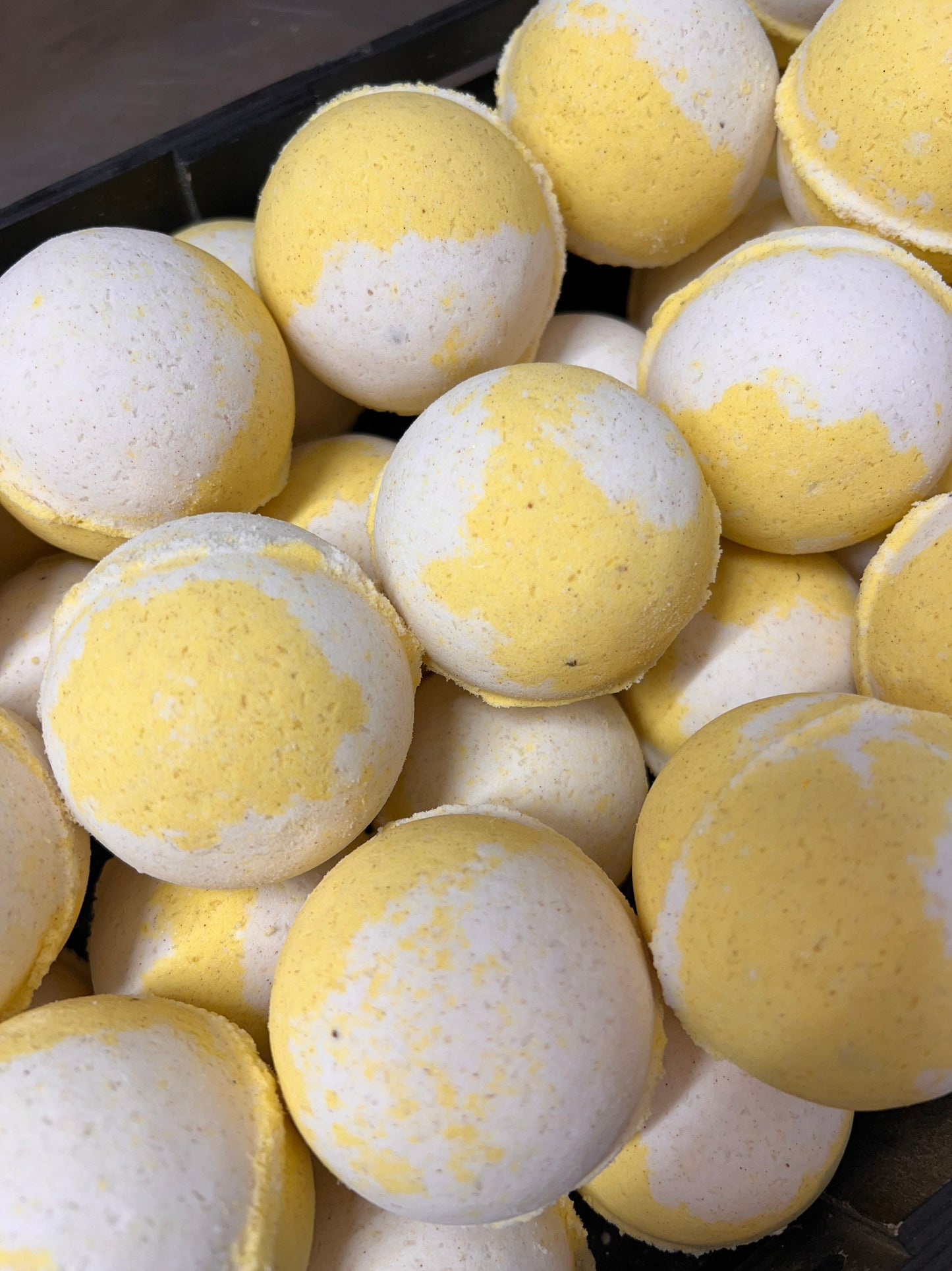 Blissed Out Bananas Bath Bomb. Organic Ingredients . Vegan. Natural. Made in Utah.