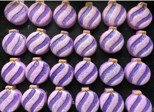 Festivus Bath Bomb with Biodegradable Glitter. Organic Ingredients . Vegan. Made in U