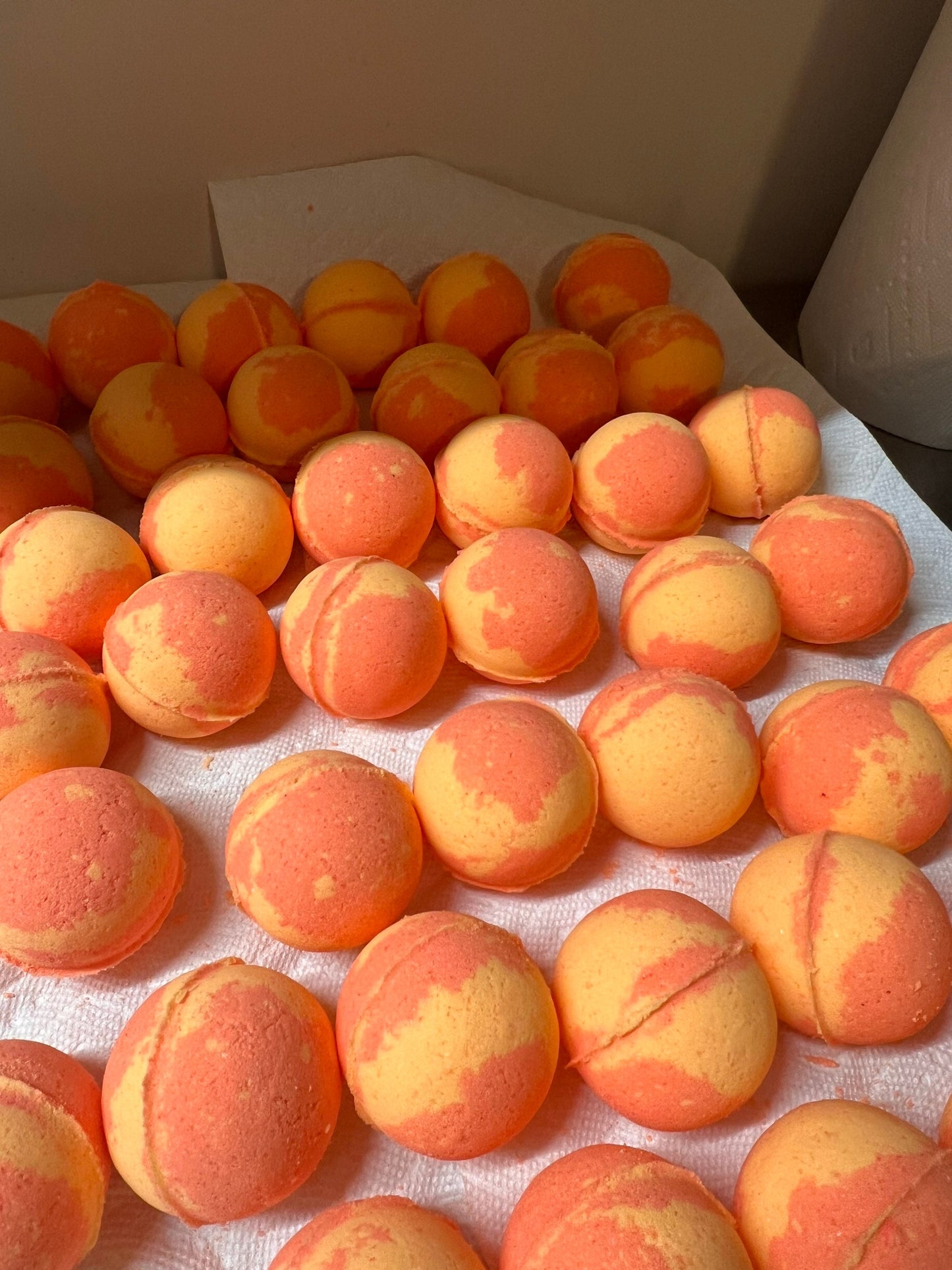 Mango Mantra Bath Bomb. Organic Ingredients . Vegan. Natural. Made in Utah.